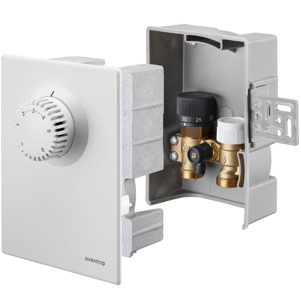 OVENTROP Регулир. t отд. помещения "Unibox E plus", белый регул.t отд.помещ.и ограничение t обр. пот