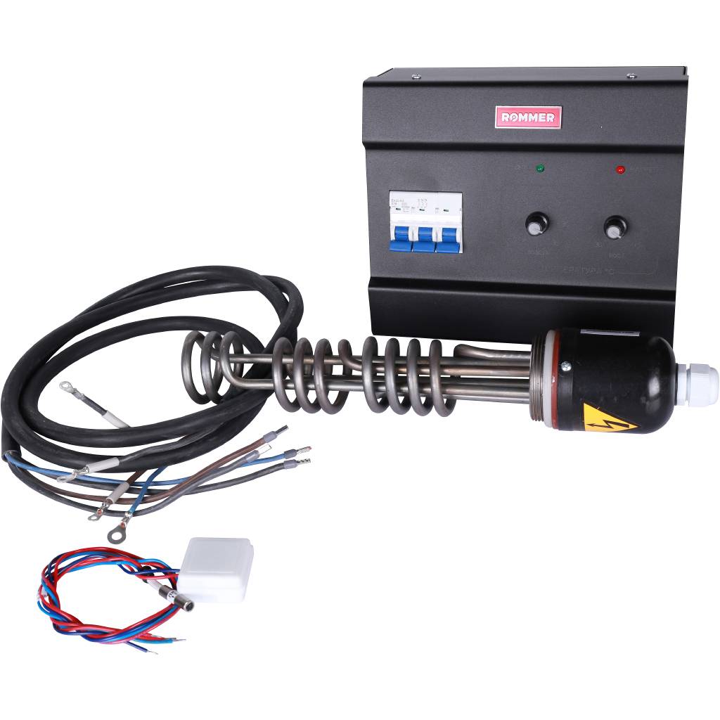 Комплект подключения ROMMER ТЭНБ-6 кВт 2" (блок управления, ТЭН, кабель)