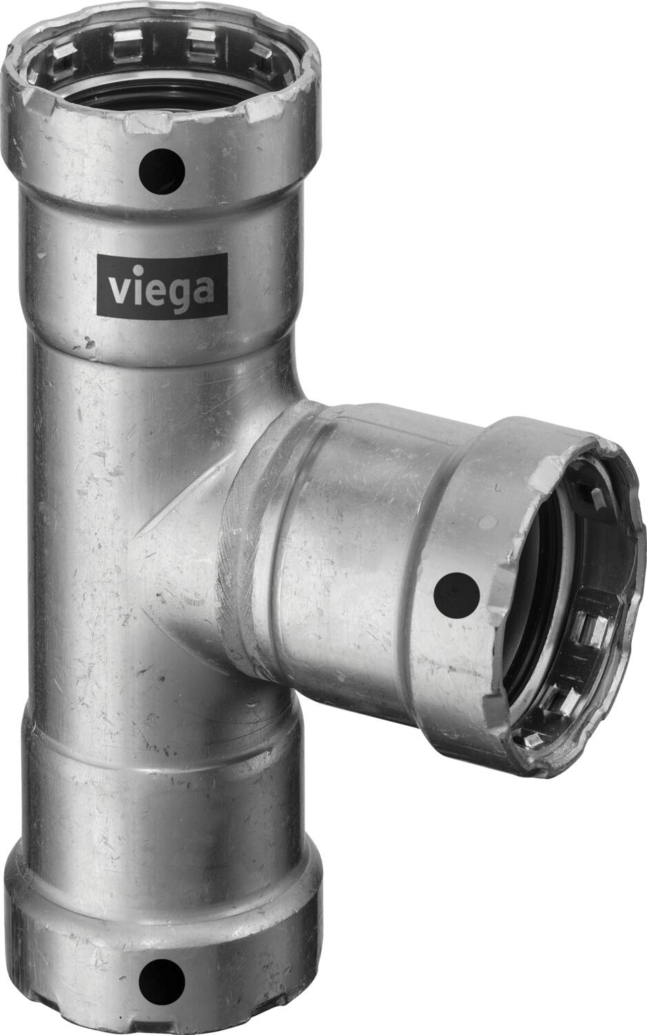 Тройник Viega Megapress с SC-Contur 1"x1/2"x1"