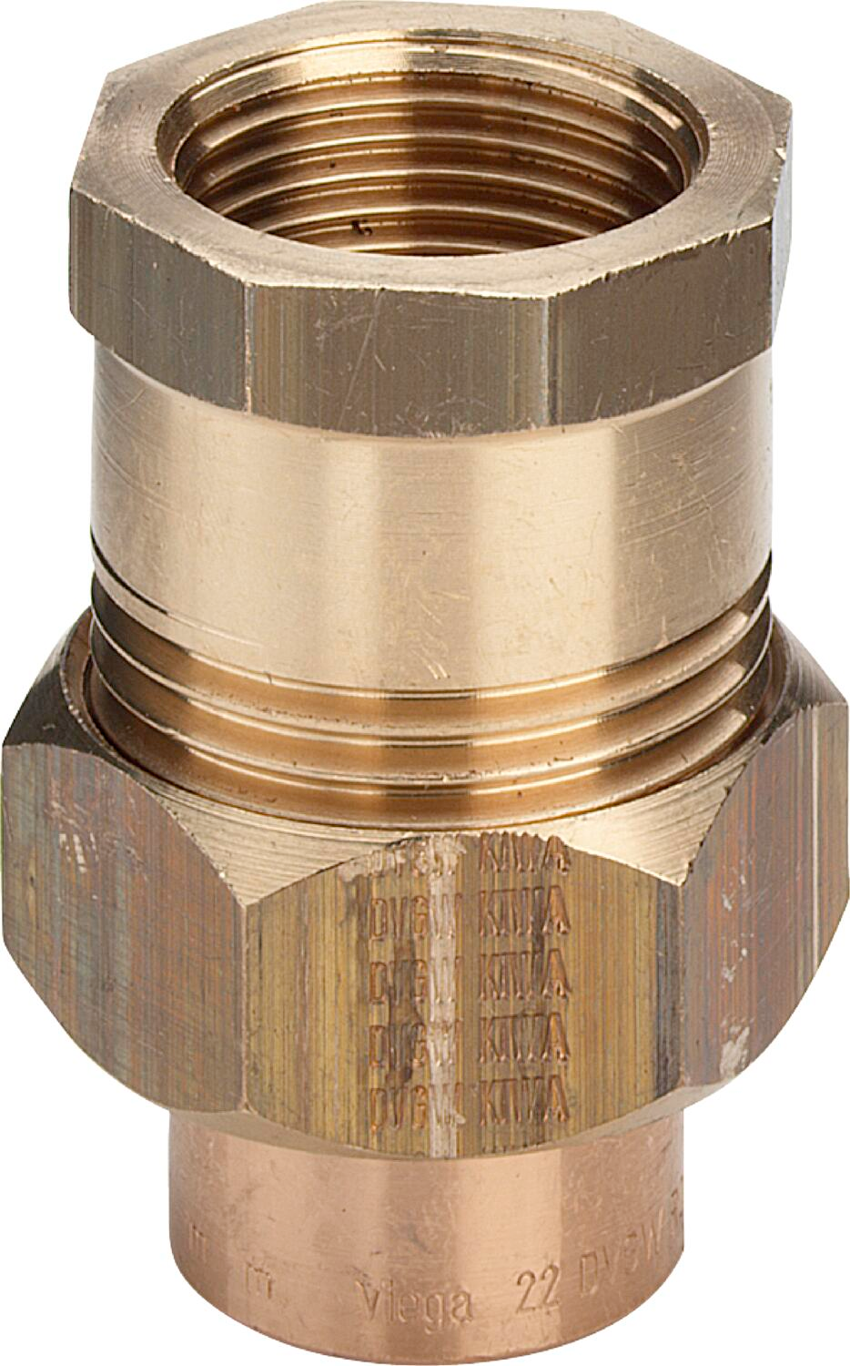 Разъемное соединение Viega с плоским уплотнением DN 22 х 3/4" ВР