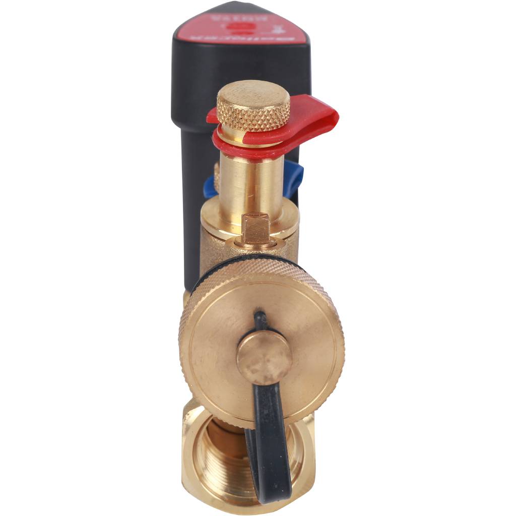 Клапан балансировочный BROEN Venturi FODRV DN15 PN25 Kvs=1,62 м3/ч ручной с дренажем 4355000S-001003