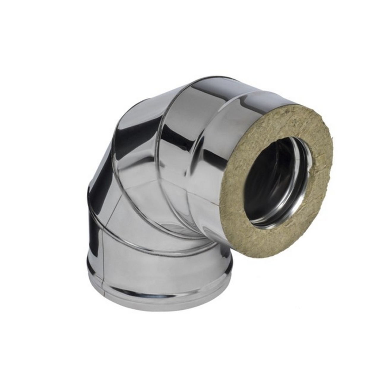 Сэндвич-колено Ferrum 90° (430/0,8мм + нерж.) D120х200