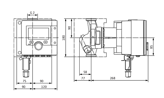 Циркуляционный насос Wilo Stratos MAXO-Z 30/0,5-12 PN10