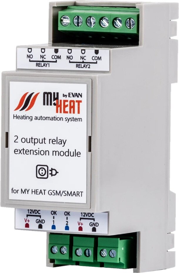 Блок реле на 2 выхода MyHeat RL2