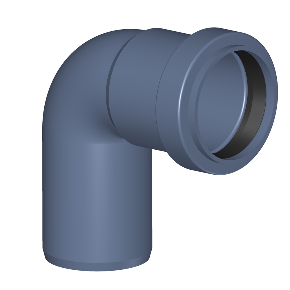 Отвод TECE POLO-KAL NG 40х87,5° канализационный