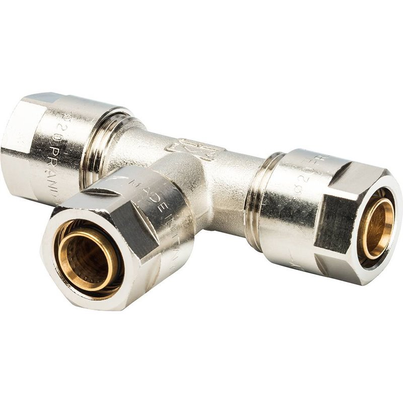 Тройник Prandelli Multyrama 20х2,0 для металлопластиковых труб