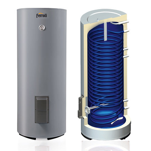 Бойлер косвенного нагрева Ferroli Ecounit F 200 1C 169л 52кВт