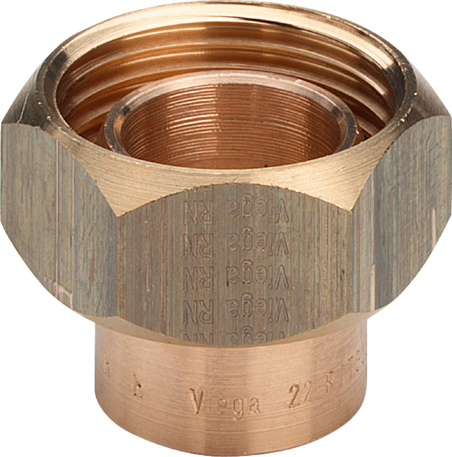 Резьбовое соединение Viega 15 х 3/4" с коническим уплотнением бронза модель 94384G
