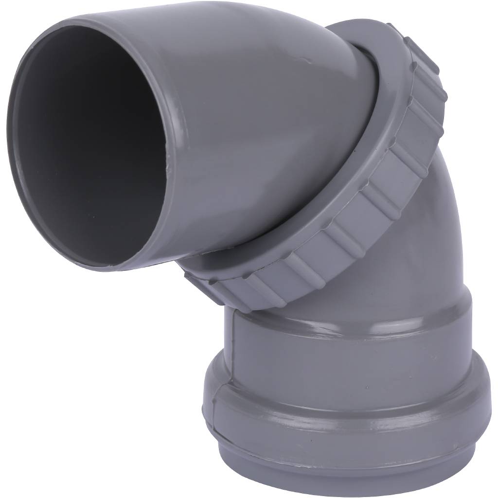 Отвод Sinikon СТАНДАРТ D50 универсальный (серый)