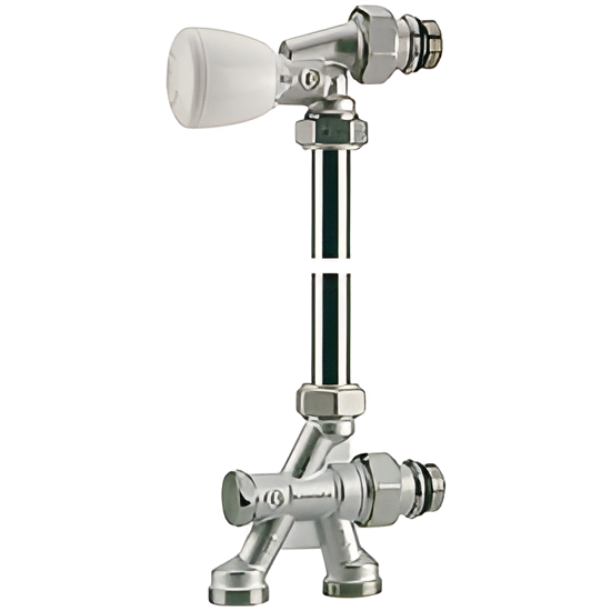 Микрометрическая термостатическая группа нижнего подключения Giacomini R436 Ду15 Ру10 (однотрубная) 