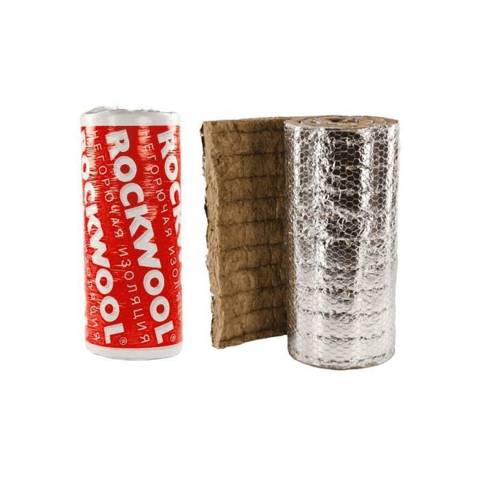 Рулон минеральная вата ROCKWOOL WIRED MAT 80 ALU 40х1000-6