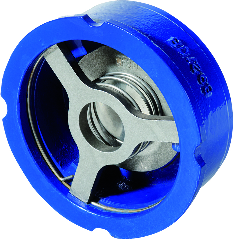 Клапан обратный Ридан NVD-802R DN100 PN16 пружинный межфланцевый (диск - сталь)