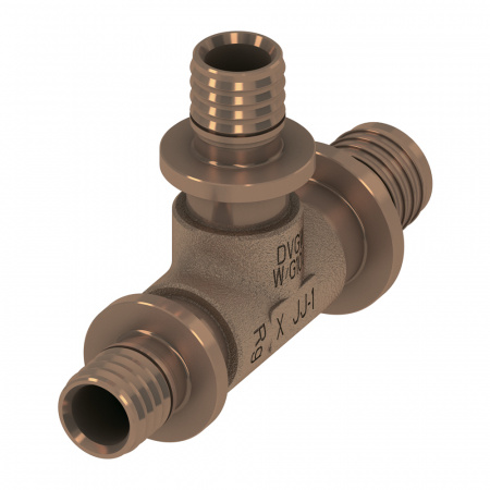 Тройник TECE TECEflex 90° 25х20х20 редукционный (бронза)