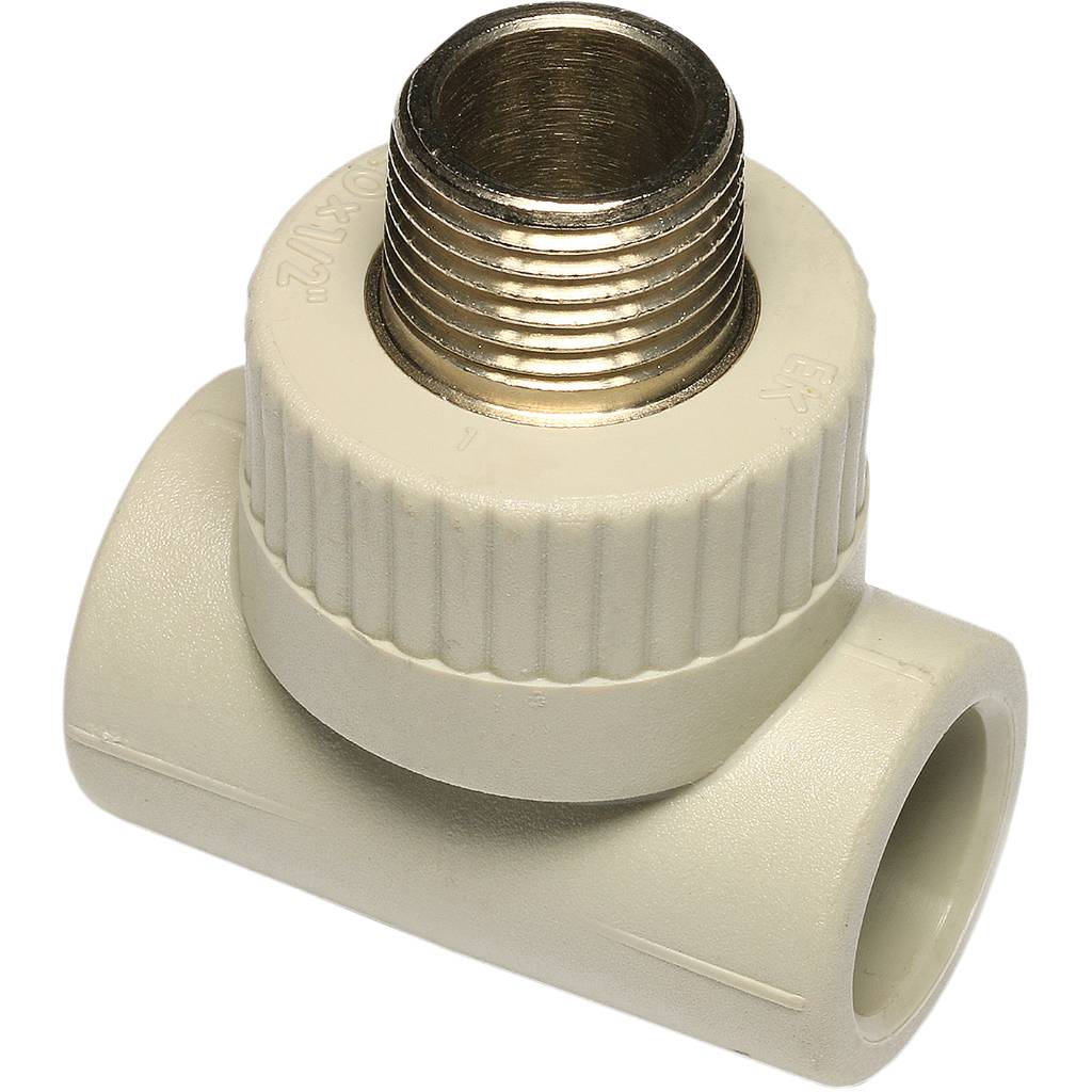 Тройник Ekoplastik ППР 32х3/4" с наружной металлической резьбой