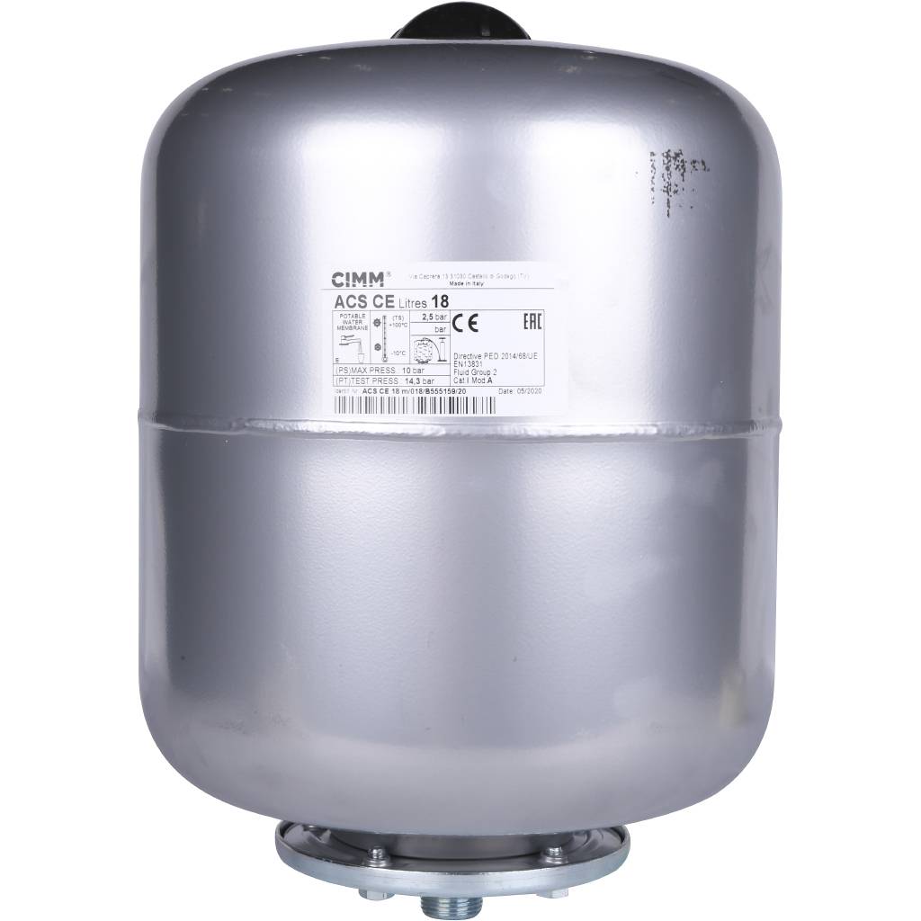 Расширительный бак CIMM ACS CE 18 л для водоснабжения вертикальный