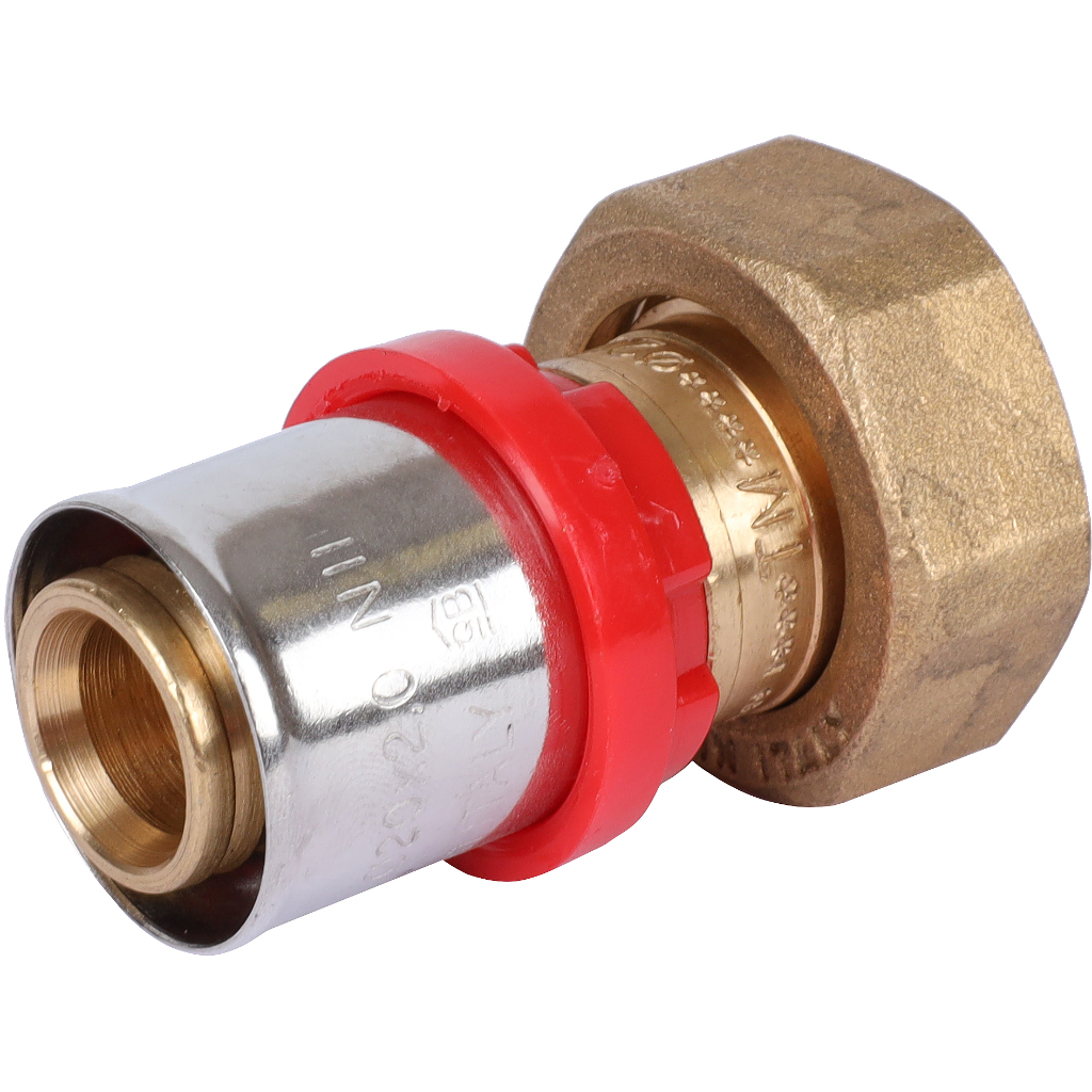 Муфта TIEMME 20х3/4"EK с накидной гайкой под евроконус