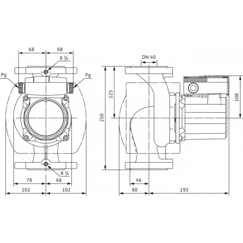Циркуляционный насос Wilo TOP-S 40/7 DM PN6/10