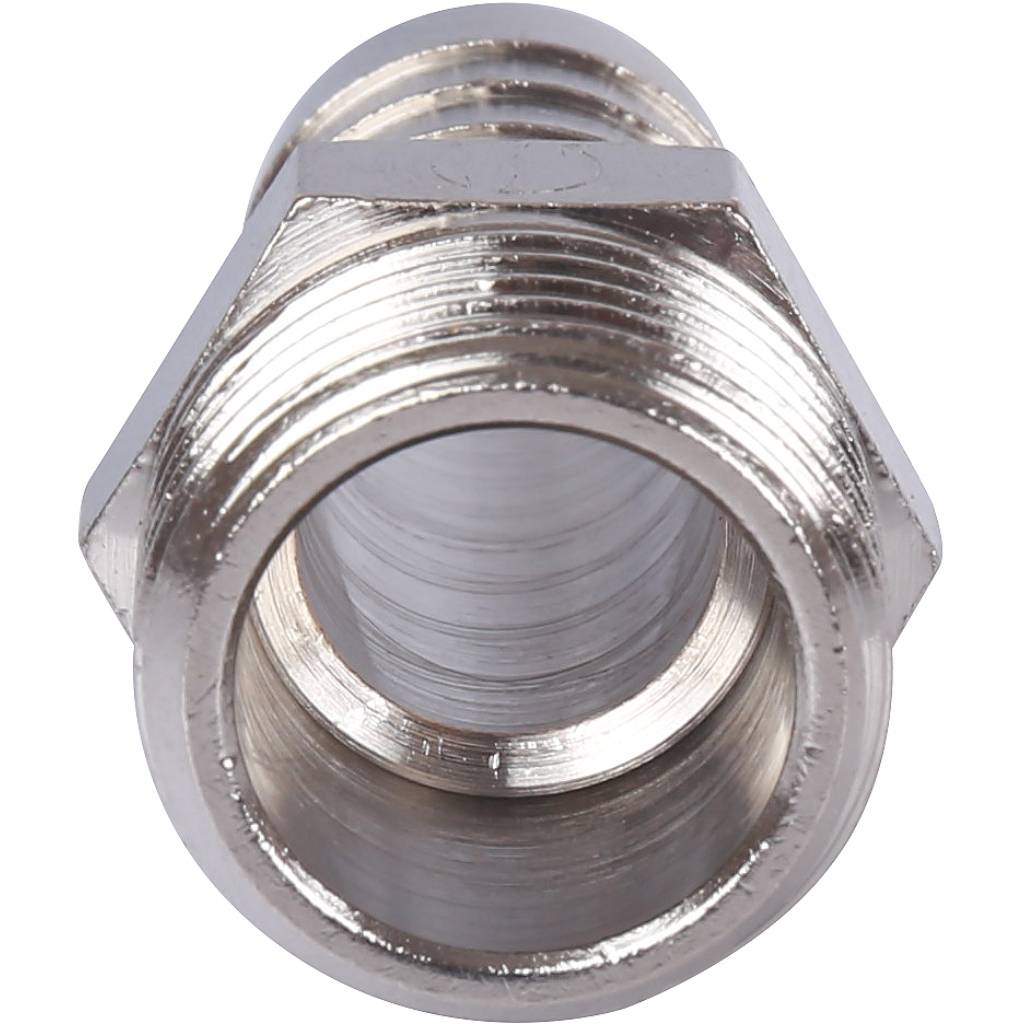 Штуцер STOUT 1/2"х16 НР (никелированный)