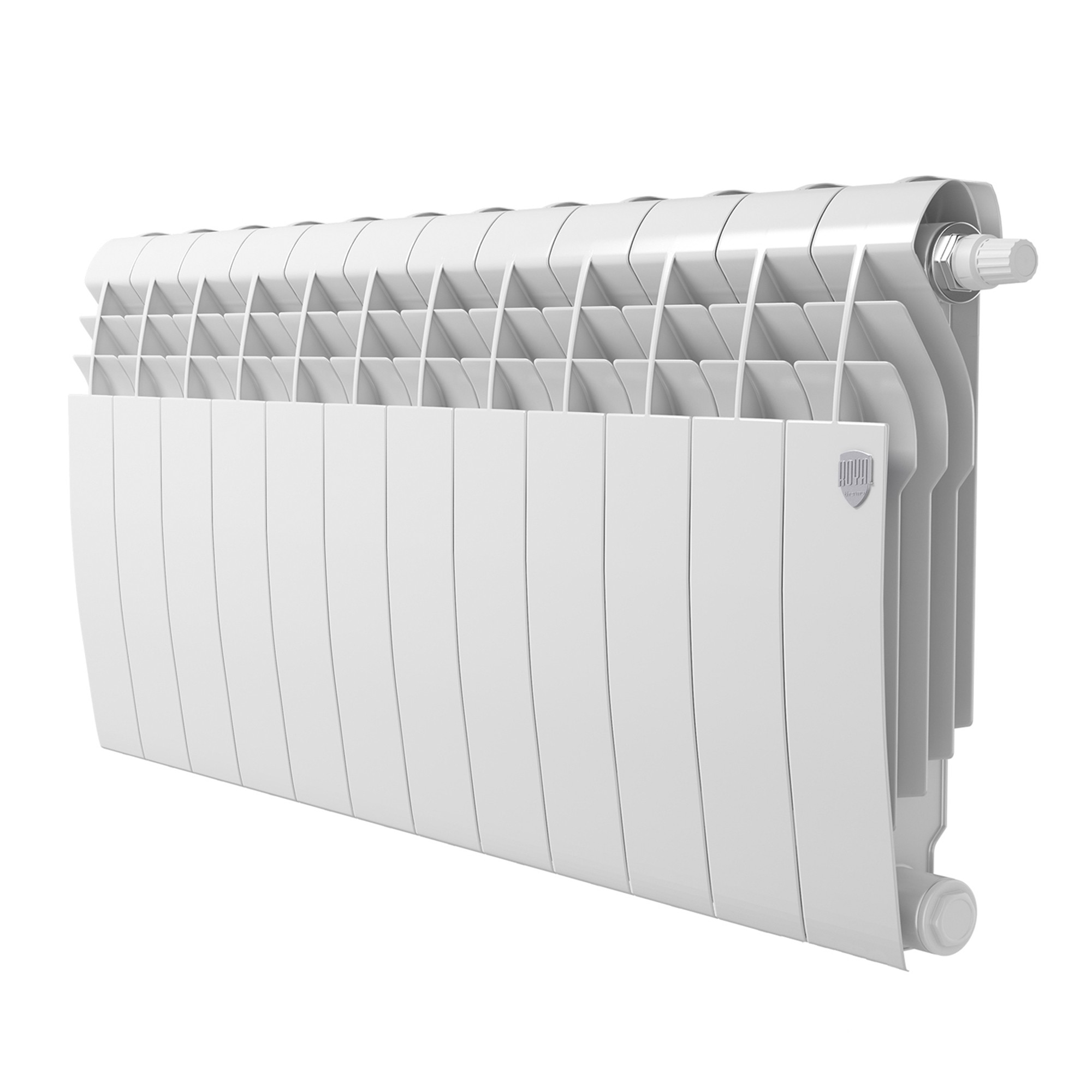 Радиатор биметаллический Royal Thermo BiLiner 350 Bianco Traffico VR80 - 12 секций