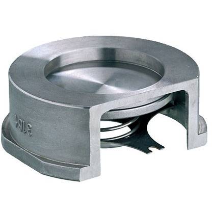 Обратный клапан ZETKAMA Ду20 Ру40 межфланцевый нержавеющая пружина