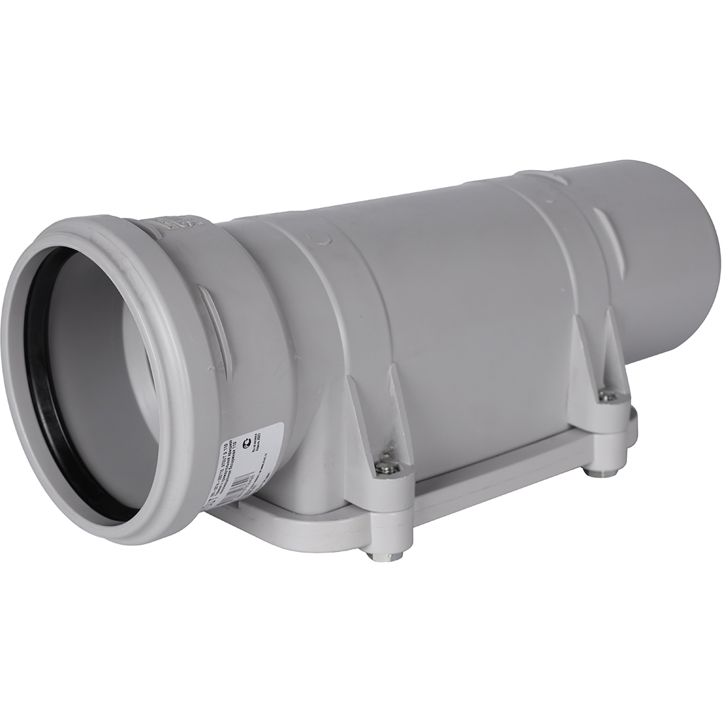 Ревизия STOUT D110 с прямоугольной крышкой канализационная бесшумная