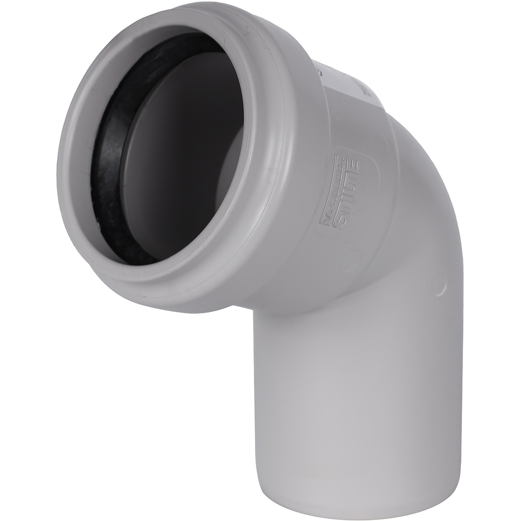 Отвод STOUT 58х67° канализационный бесшумный