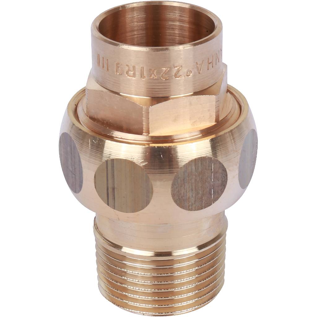 Сгон Sanha 18x3/4 ВП-НР с плоским уплотнением под пайку 4331g бронза