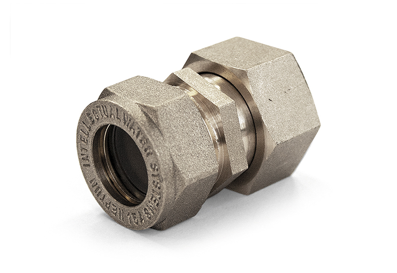 Муфта STAHLMANN 15Aх3/4" ЕК обжим/ВР (никель)