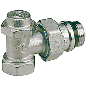 Запорный клапан Giacomini R714TG 1/2" ВН угловой (со сливом)