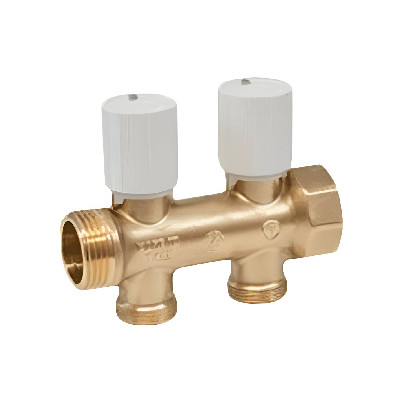 Коллектор Giacomini R583V 1"х3/4" ЕК ВР/НР 3 выхода с регулирующими клапанами