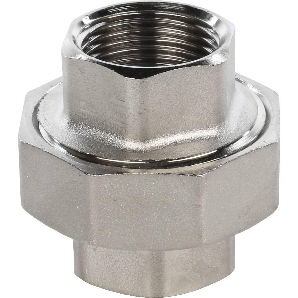 Разъемное соединение американка STOUT 3/4" ВB (никелированное)