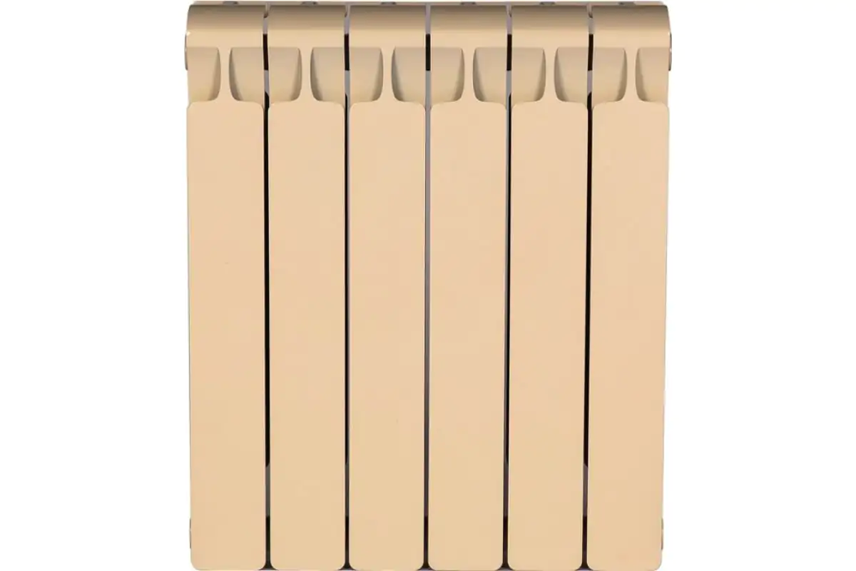 Радиатор биметаллический RIFAR MONOLIT 500 6 секций (Айвори)