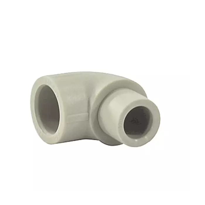 Угольник 90° VALFEX PP-R Dn25 вн/нр пайка (серый)