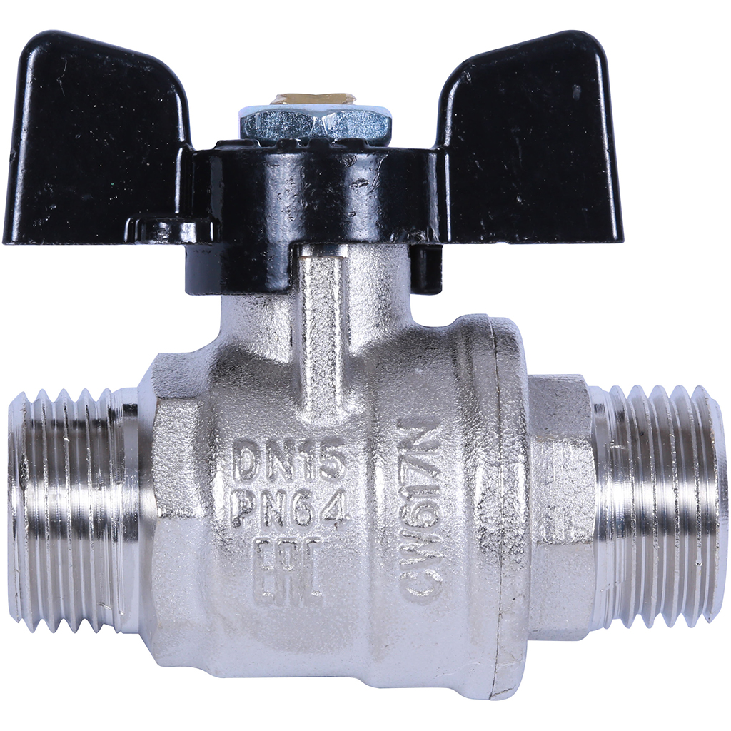 BUGATTI Oregon Oregon Кран шаровой (ручка-бабочка) нар-нар резьба 1/2"