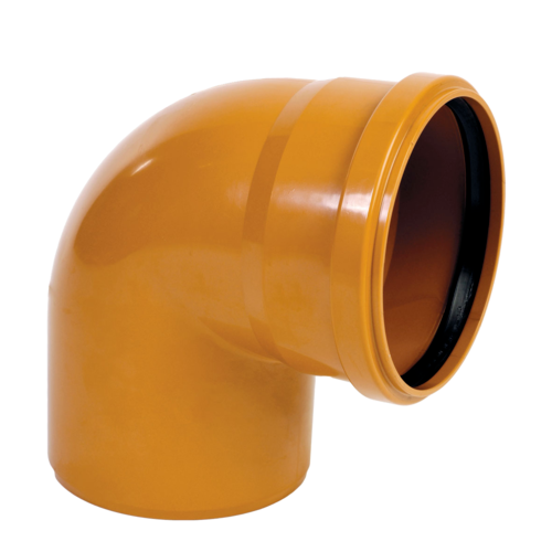 Отвод VALFEX PP-B Дн160х87° для наружной канализации (рыжий)