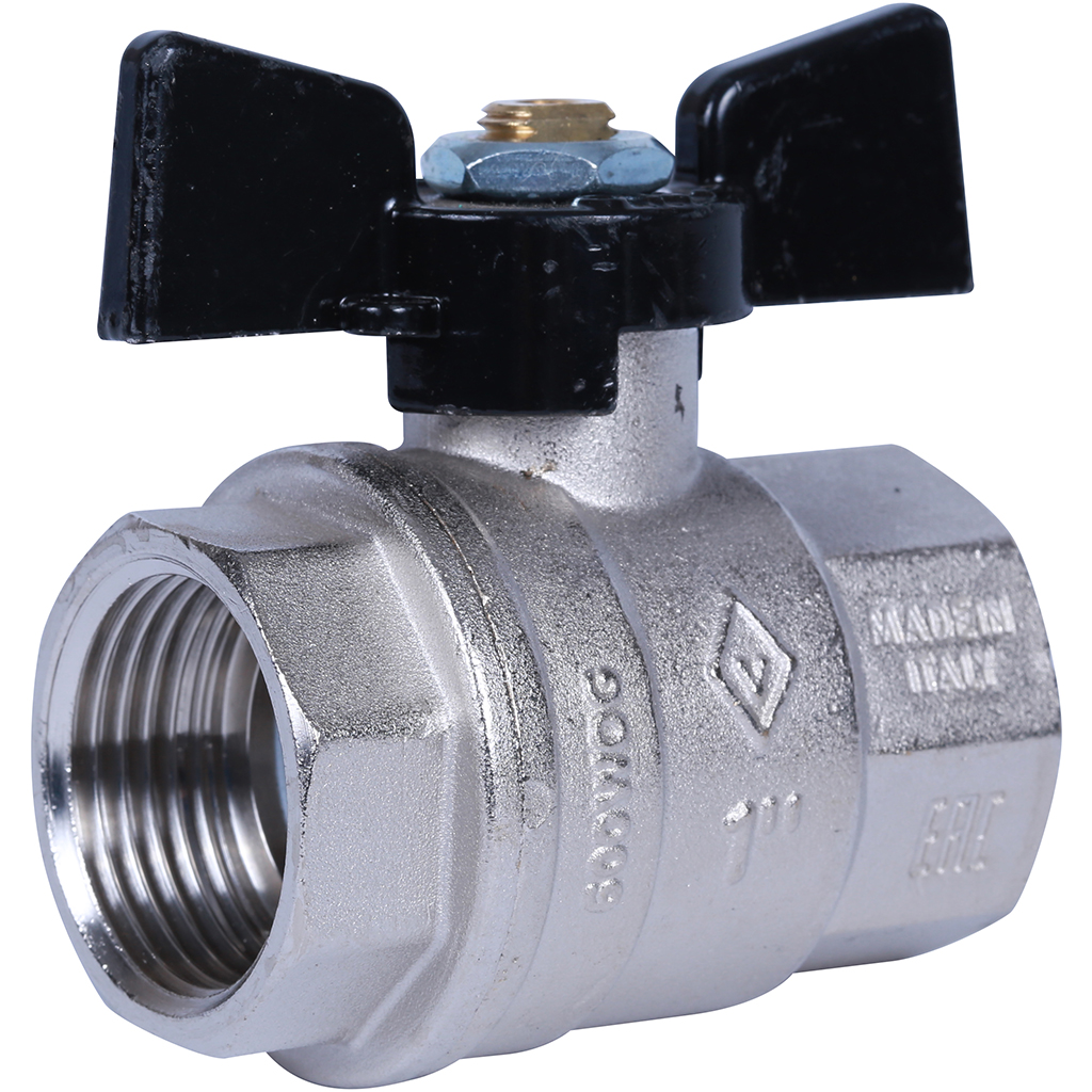 BUGATTI Oregon Oregon Кран шаровой (ручка-бабочка) внут-внут резьба 1"