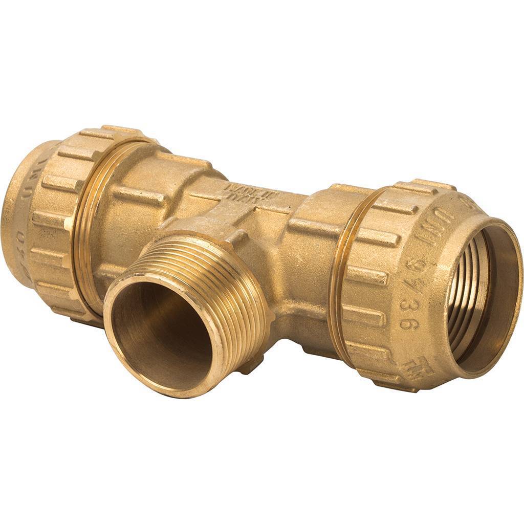 Тройник TIEMME 40х1 1/4х40 с наружной резьбой