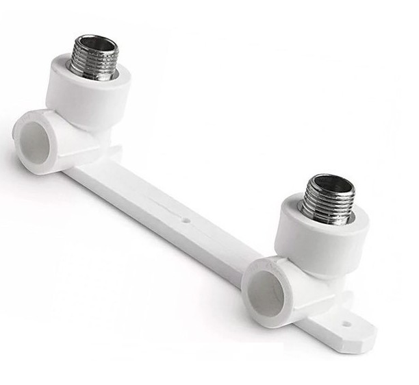 Комплект настенный для смесителя VALFEX PRO PP-R Dn25х3/4" НР (белый)