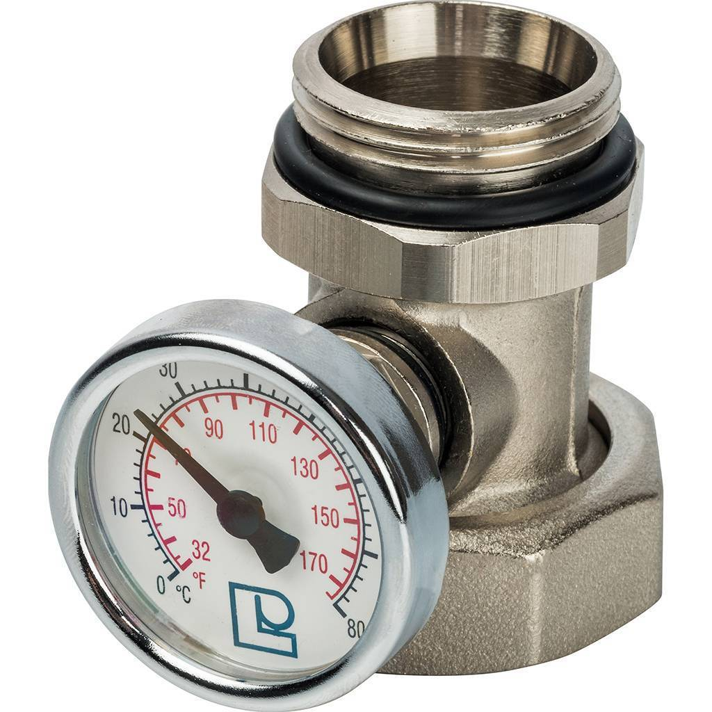Фитинг LUXOR CR 499 1" НГ с термометром для коллектора CD