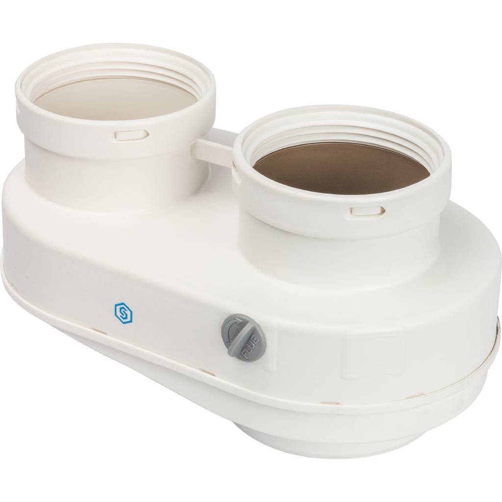 Адаптер STOUT DN80/80 для подключения раздельных труб (совместимый Bosch (фланец) PP-Ryton