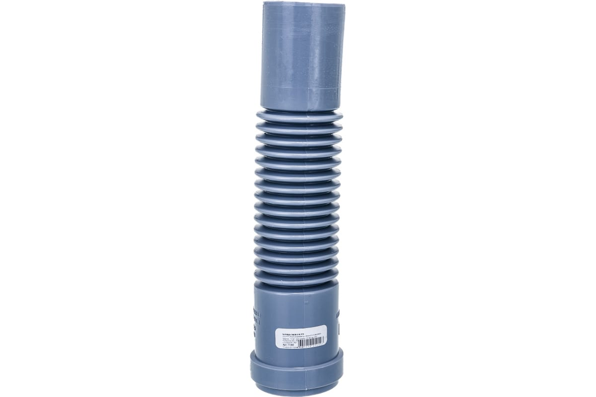 Патрубок РосТурПласт PP-H Дн50 гибкий внутренняя канализация (серый)