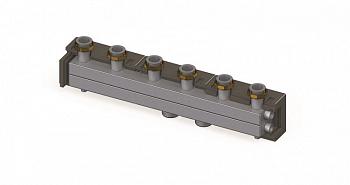 Гребенка ELSEN DN 32, 2 контура, в теплоизоляции, Q=6,5 м³/ч