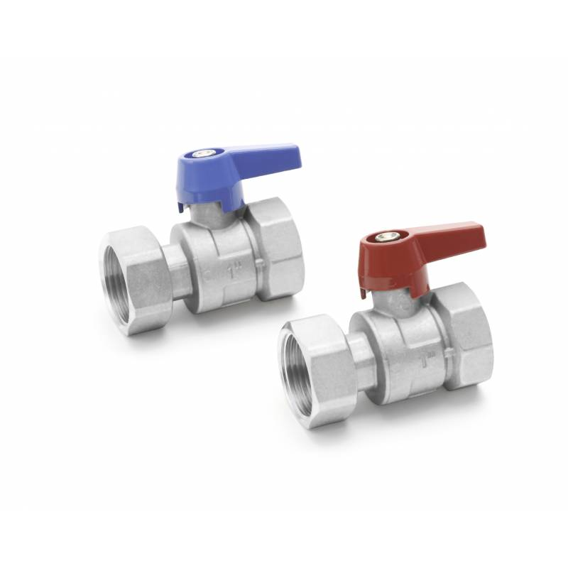 Комплект двух прямых шаровых кранов REHAU G1" для коллекторов HKV/HLV