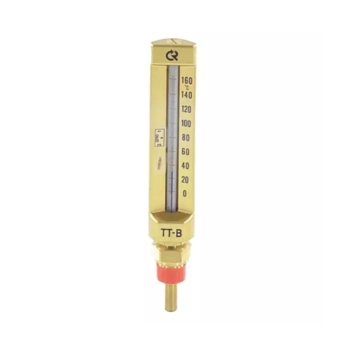Термометр жидкостной виброустойчивый прямой Росма ТТ-В-150 150/40 160°С L=40мм G1/2"