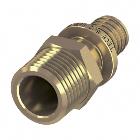 Соединение прямое TECE TECEflex 50х1 1/2 с ниппелем наружная резьба (латунь)
