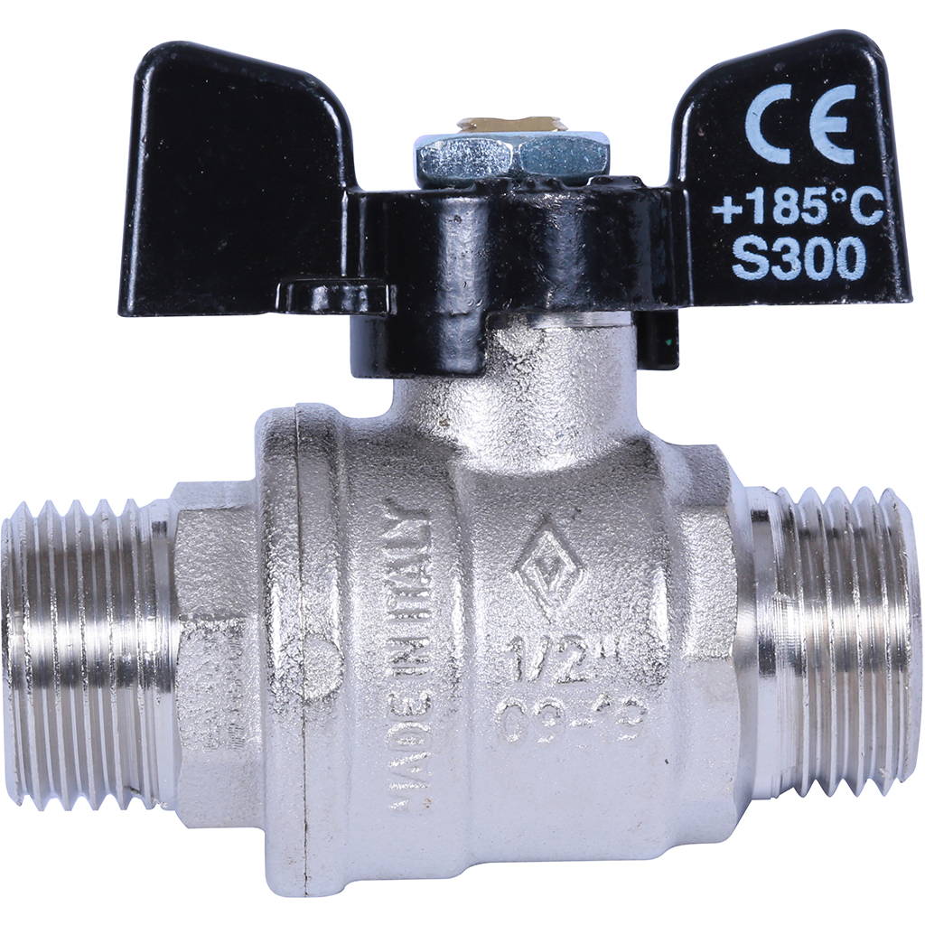 BUGATTI Oregon Oregon Кран шаровой (ручка-бабочка) нар-нар резьба 1/2"