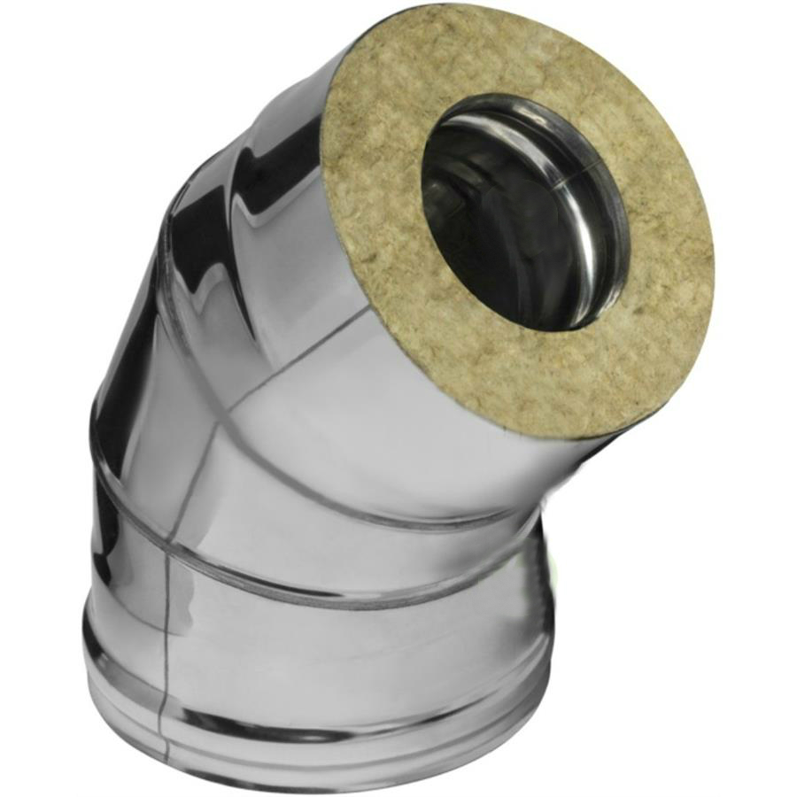 Сэндвич-колено Ferrum 135° (430/0,5мм + нерж.) D200х280