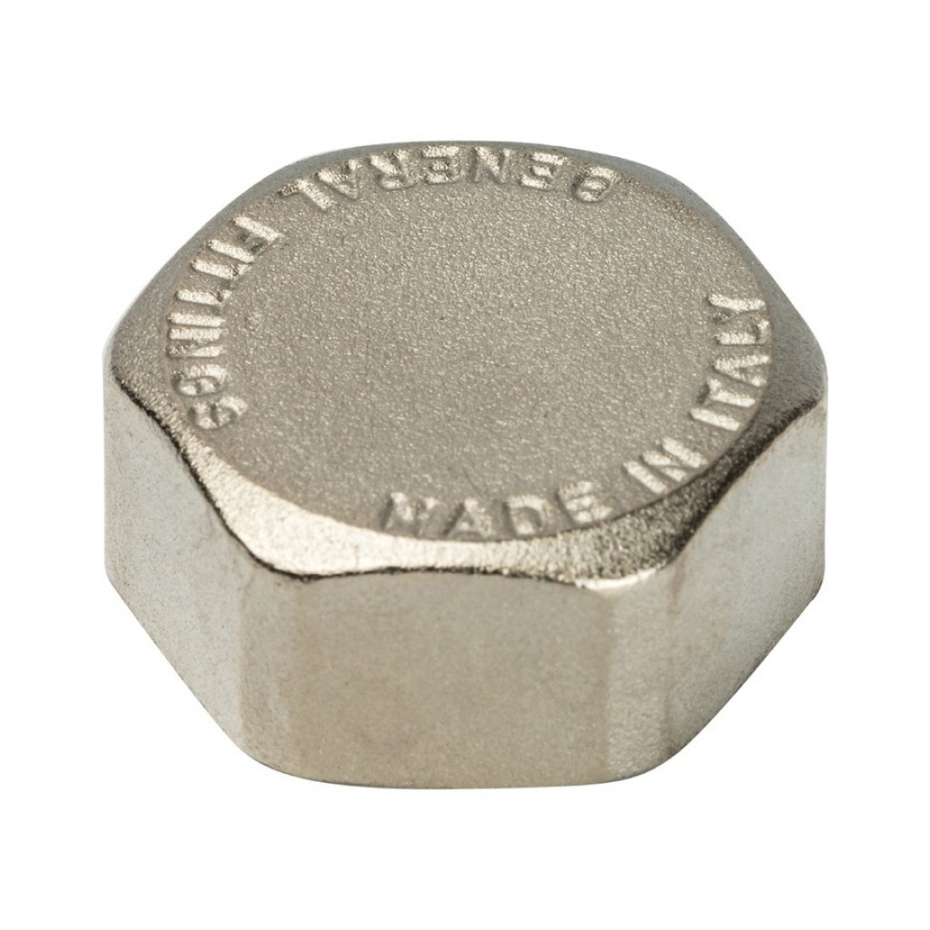 Заглушка STOUT 1/8" ВР (никелированная)