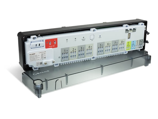 Беспроводной центр коммутации Salus для управления 8-ю независимыми зонами отопления