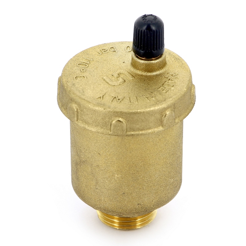 Воздухоотводчик автоматический UNI-FITT 1/2" с нижним подключением и верхним выпуском